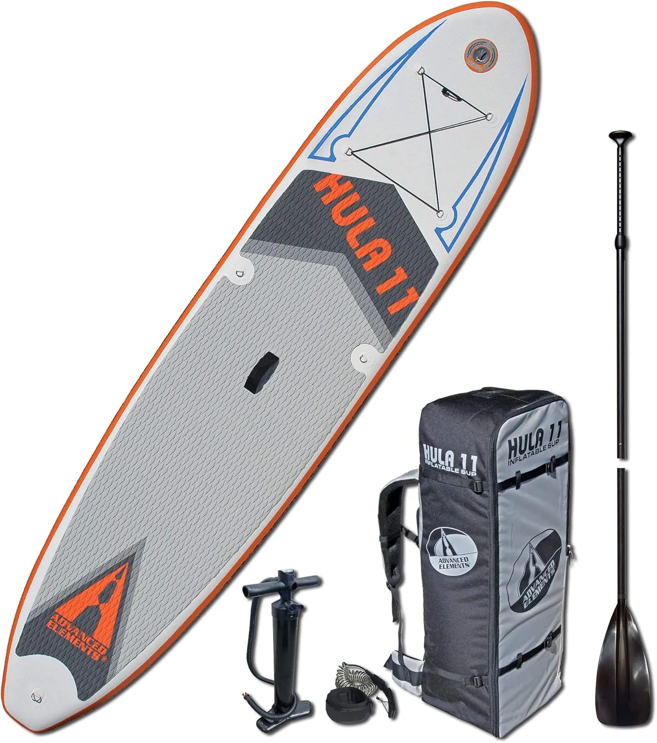 ADVANCED ELEMENTS Elements Hula 11 Inflatable Stand Up Paddle Board & Pump White