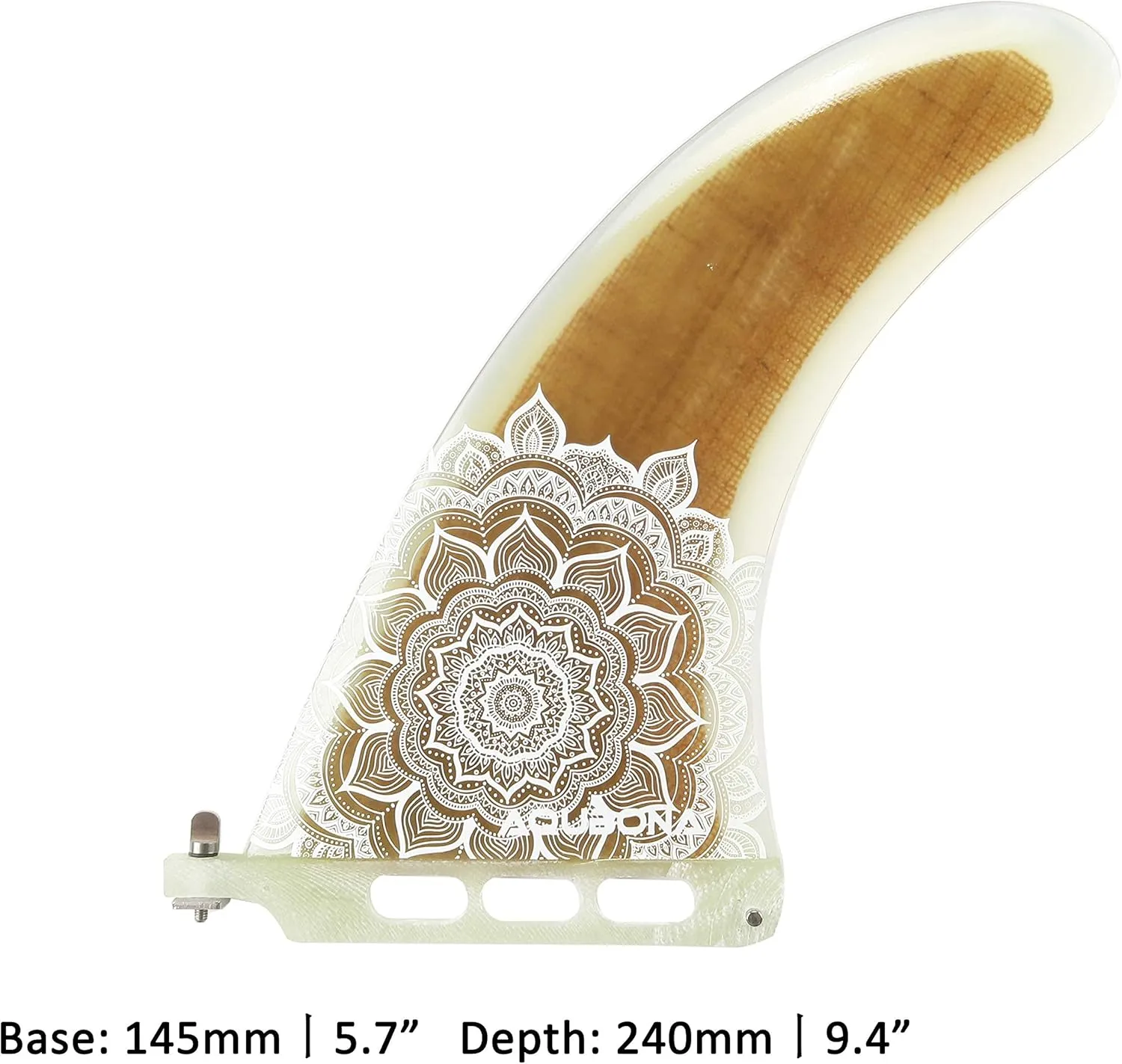 AQUBONA Surfboard Longboard Fin 9 Inch Single Fin
