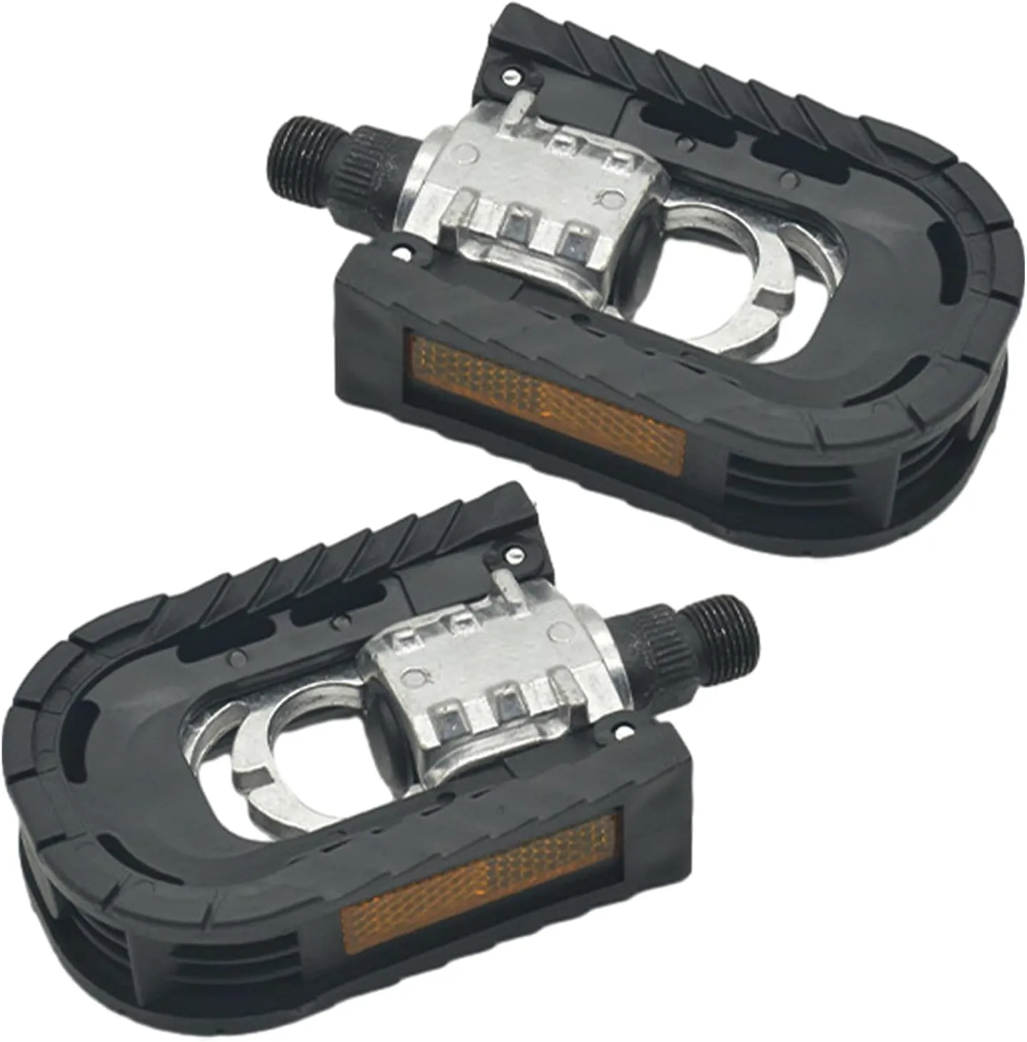 Bike Pedals Folding Bike Pedals, 9/16" Inch Bicycle Pedals Mountain Bikes Road Bicycles Platform Pedals MTB Pedals, Wide Flat Cycling Foldable Pedals for Ebike, Urban Commute, MTB Bikes