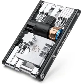 Bike Tool with CO2 Inflator - Bike Chain Tool/Torx/Hex/Screwdriver - Bicycle Multitool Kit Compact and Lightweight Repair Tools for Road and Mountain Bikes