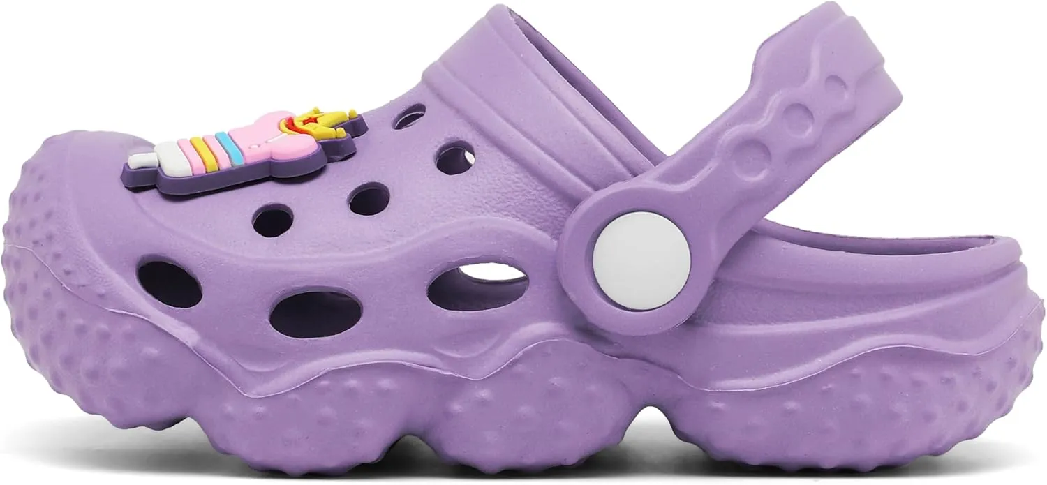 ChayChax Kid's Garden Clogs Cute Slides Sandals Toddlers Beach Pool Shower Shoes with Non-Slip Sole