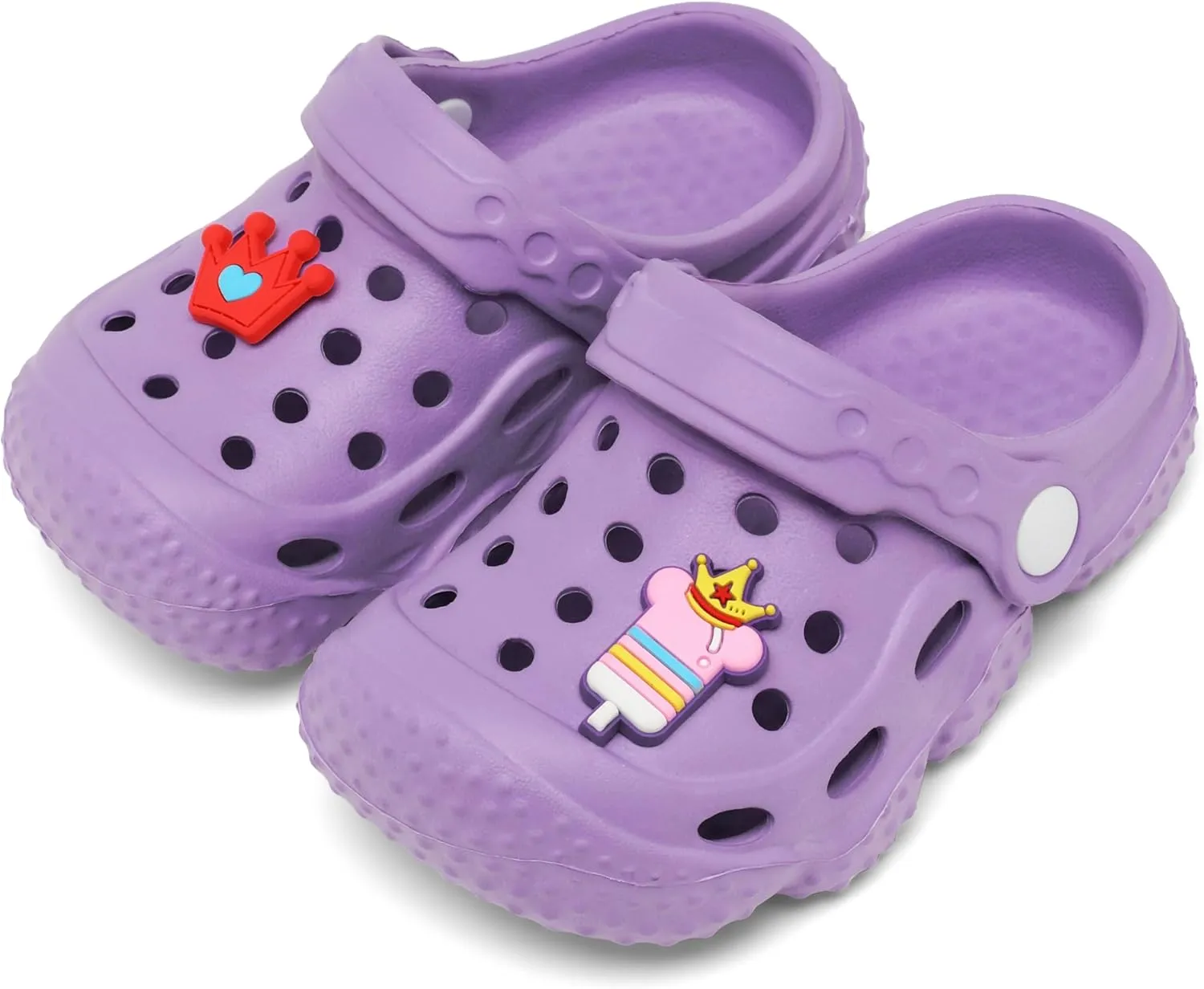 ChayChax Kid's Garden Clogs Cute Slides Sandals Toddlers Beach Pool Shower Shoes with Non-Slip Sole