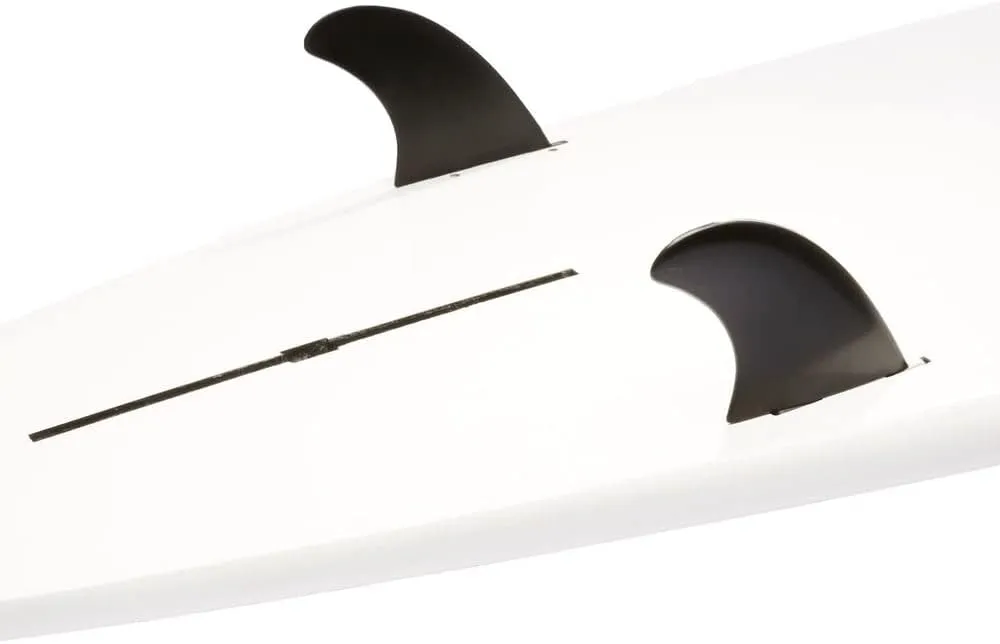 DORSAL Surfboard Fin Box Set for Longboard SUP Center Fin Box [Black - White] Black Glass Filled Nylon