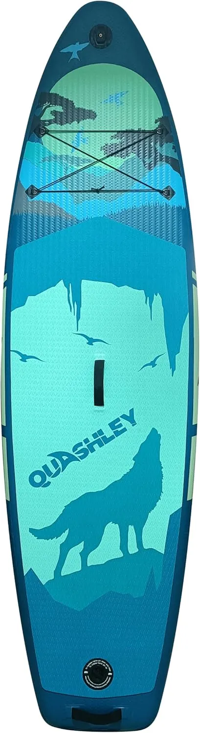 ECHU-Inflatable Stand Up Paddle Boards with Premium SUP Accessories & Backpack, Leash, Paddle, Hand Pump,Non-Slip Comfort Deck for Youth & Adults