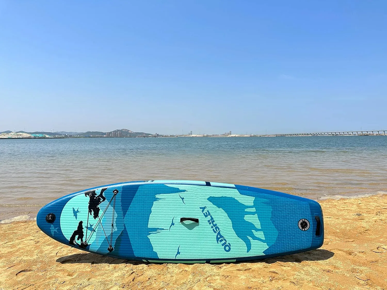 ECHU-Inflatable Stand Up Paddle Boards with Premium SUP Accessories & Backpack, Leash, Paddle, Hand Pump,Non-Slip Comfort Deck for Youth & Adults