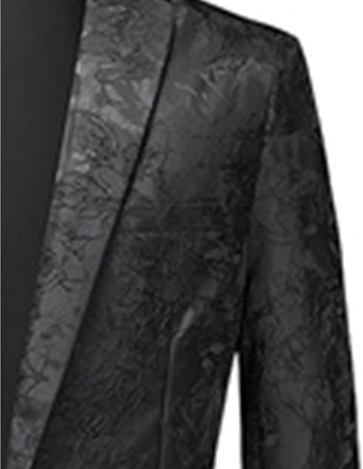 Men's Floral Jacquard Suit Jacket One Button Stylish Print Tux Blazer Notched Lapel Wedding Dinner Dress Tuxedo