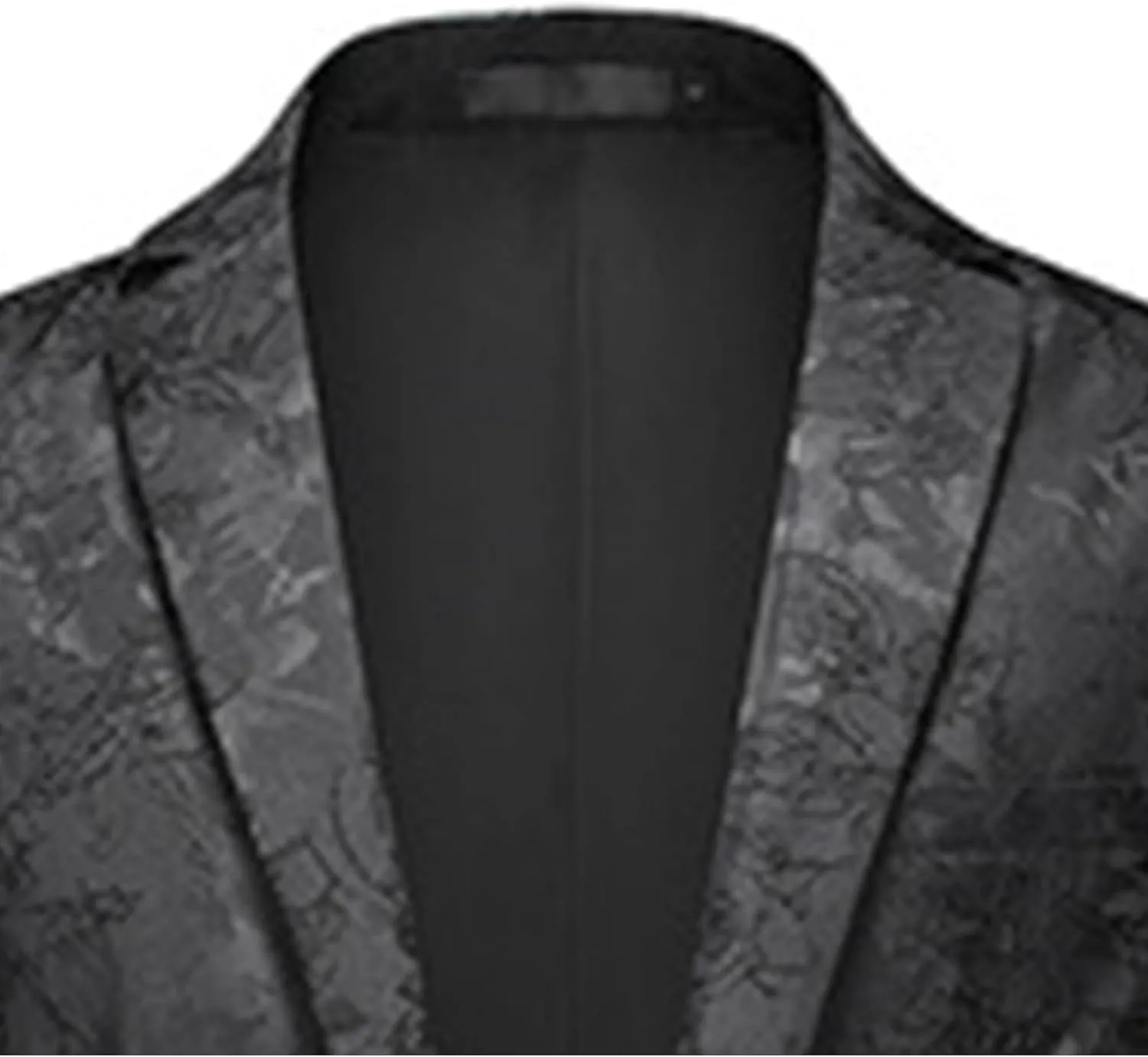Men's Floral Jacquard Suit Jacket One Button Stylish Print Tux Blazer Notched Lapel Wedding Dinner Dress Tuxedo
