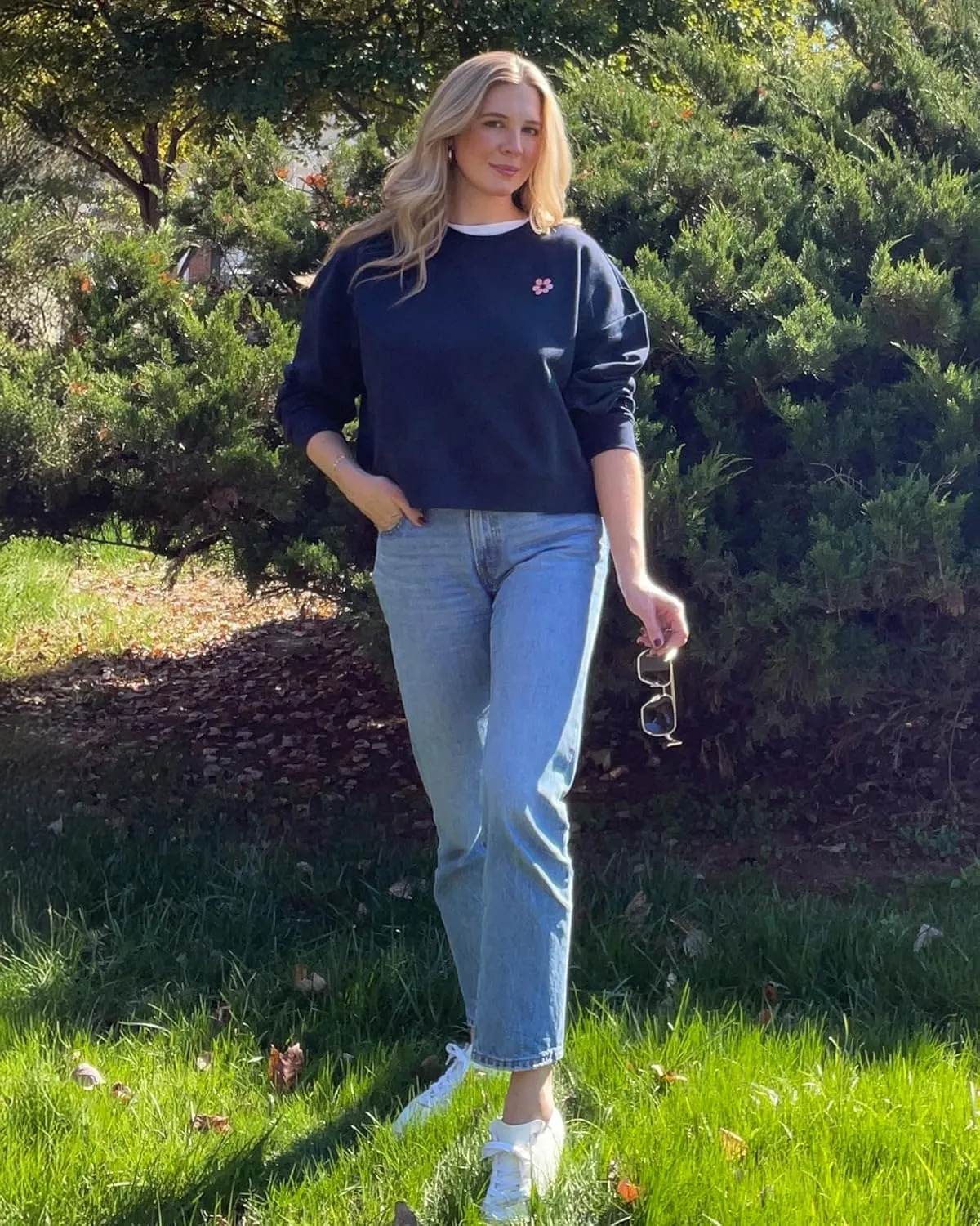 Stelle Cropped Sweatshirt for Women Crewneck Pullover Tops Oversized Long Sleeve Lightweight Casual Cotton Sweat Shirts