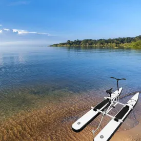 SUP Water Bike, Water Bike Inflatable Kayak Bikeboat for Lake, Water Bikes with Paddle Board Waterbike for Lake Pedal Bicycle Boat
