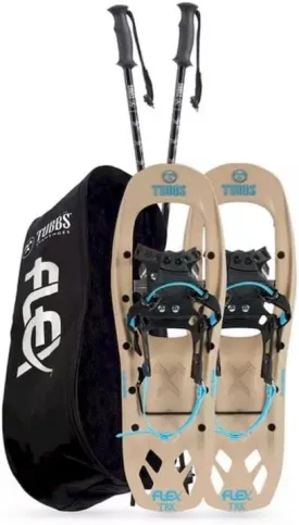Tubbs Flex TRK Kit Snowshoes, 22" or 24" Black Composite, Men's Recreational Snowshoes