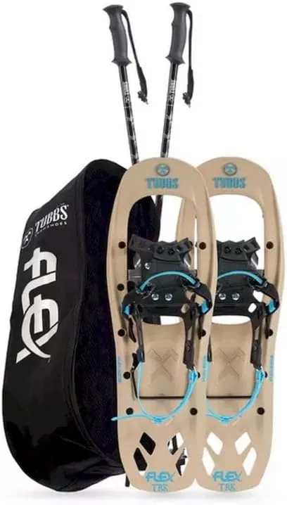 Tubbs Flex TRK Kit Snowshoes, 22" or 24" Black Composite, Men's Recreational Snowshoes