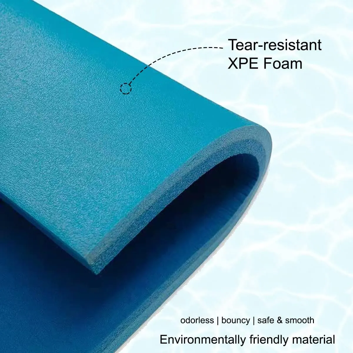 VOS Tahoe Premium Ultra Oversized Floating Water Mat, Foam Water Floating Pad, Lily Pad - Perfect for Lake, Pool, Beach, Sports & Water Activities, Suitable for Multiple Users (Seafoam)
